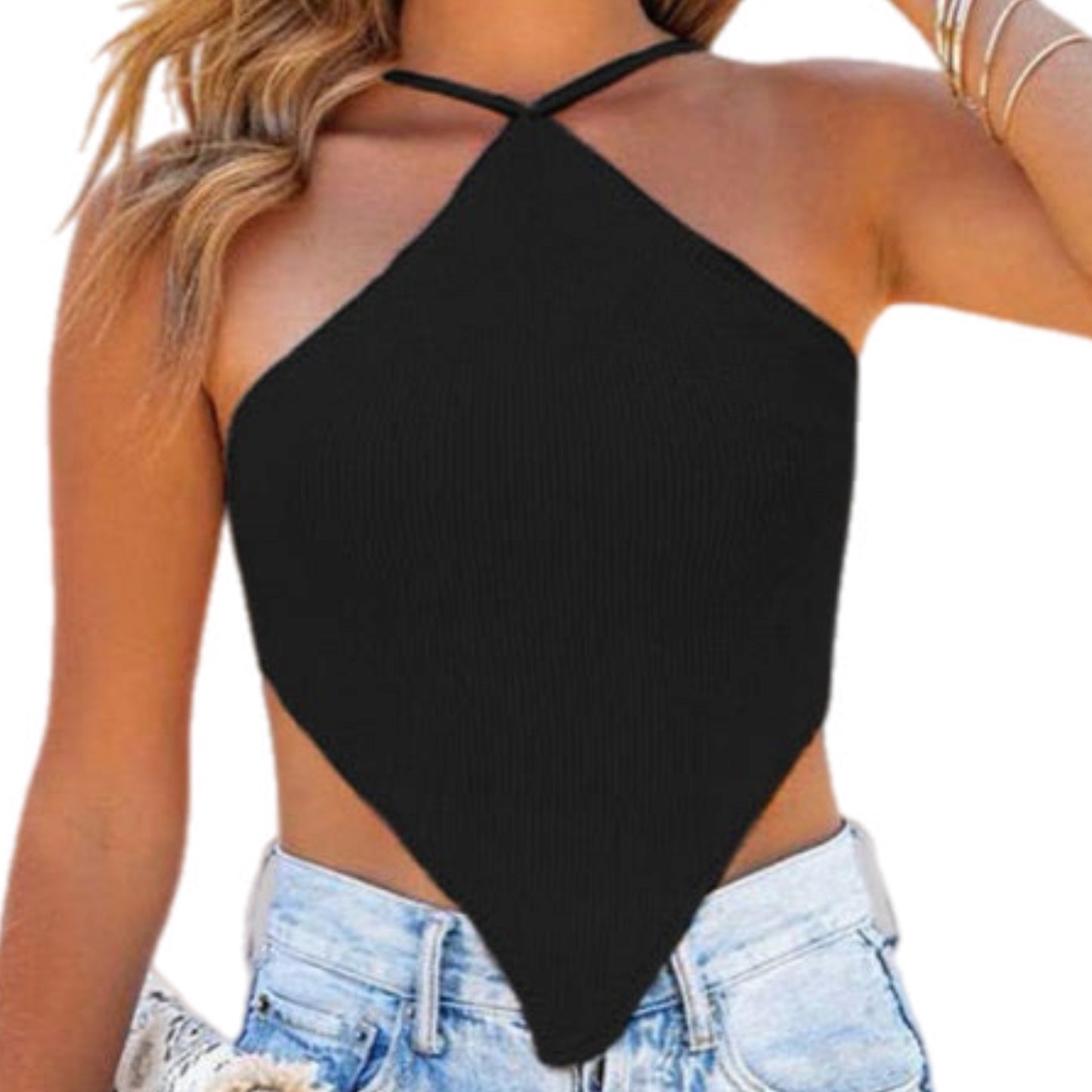 Halter Neck Diamond Top