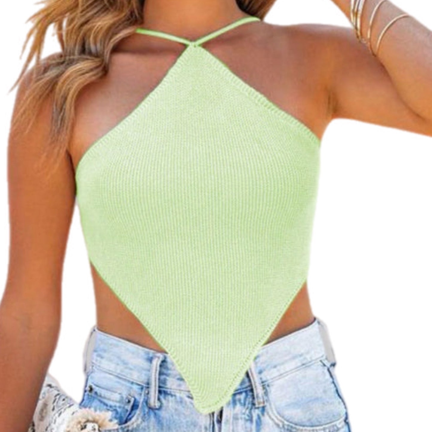 Halter Neck Diamond Top