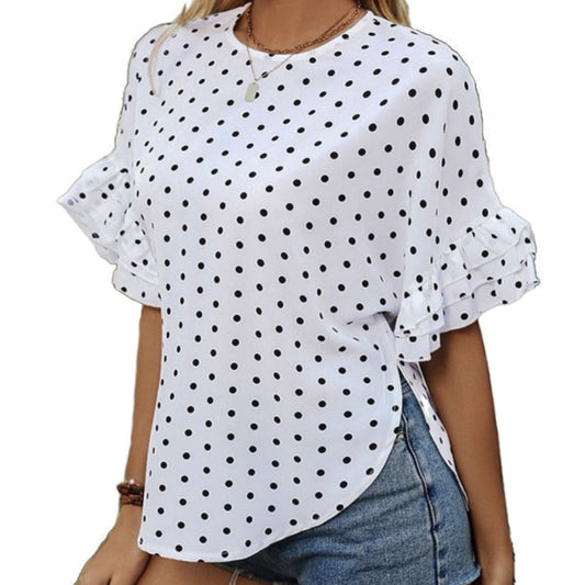 Polka Dot White Shirt