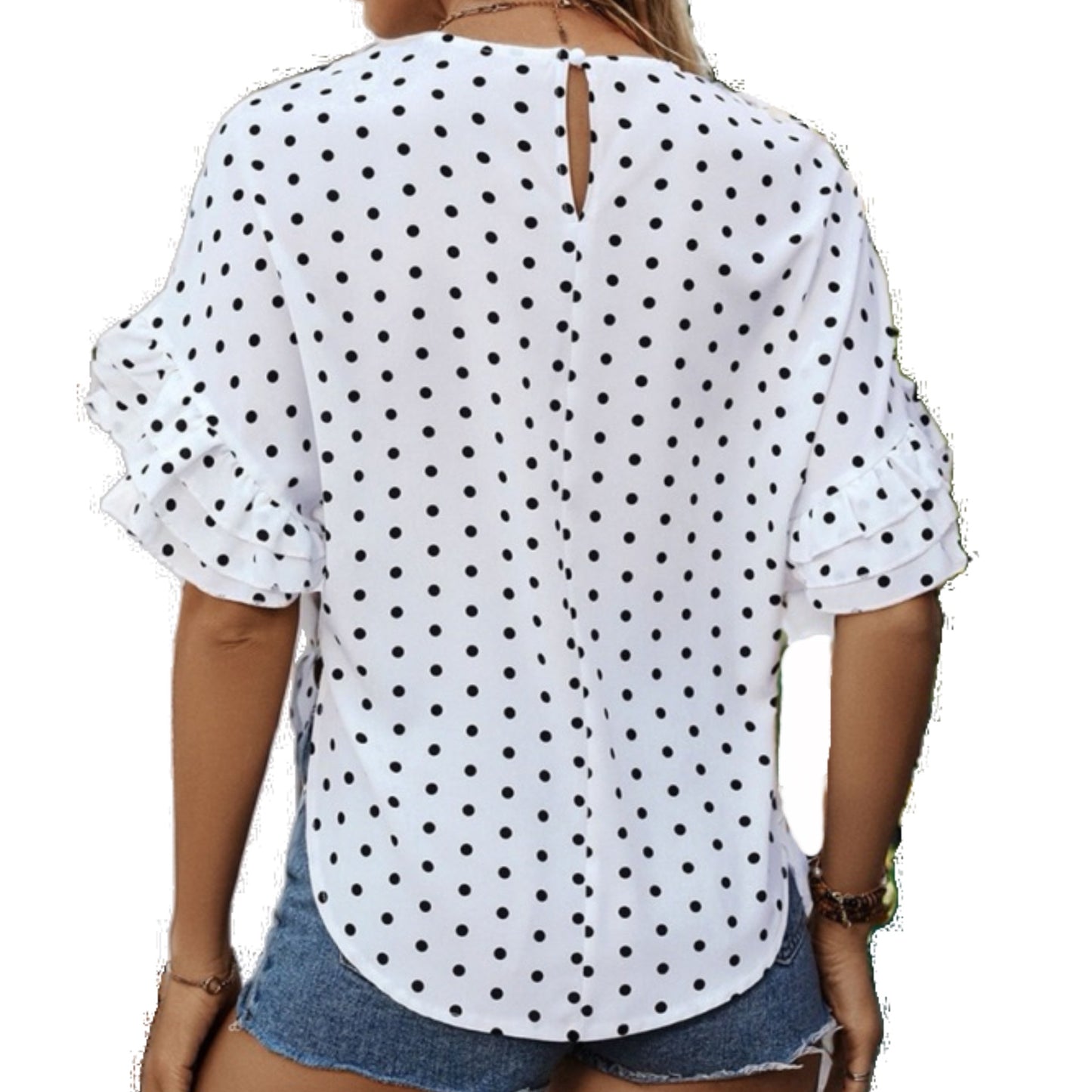 Polka Dot White Shirt