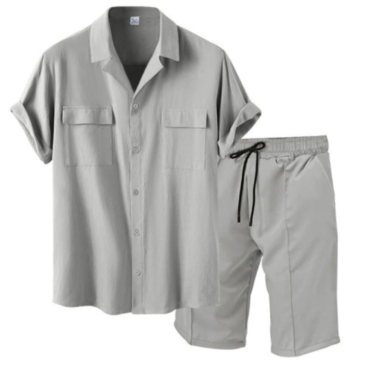 Button Up Short Sleeve Shirt & Short Set