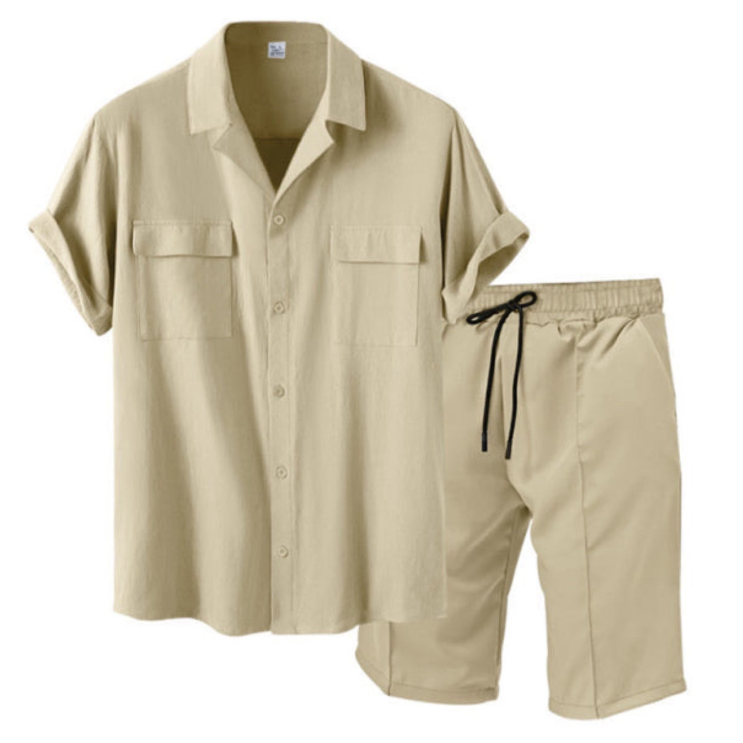 Button Up Short Sleeve Shirt & Short Set