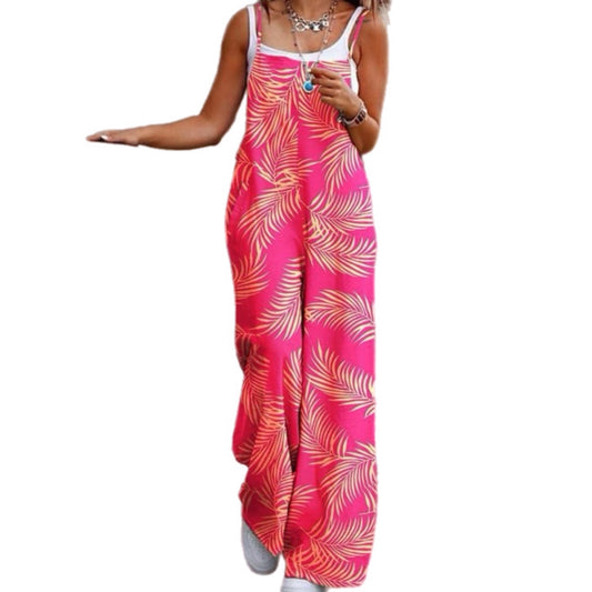 Hawaiian Print Jumpsuit