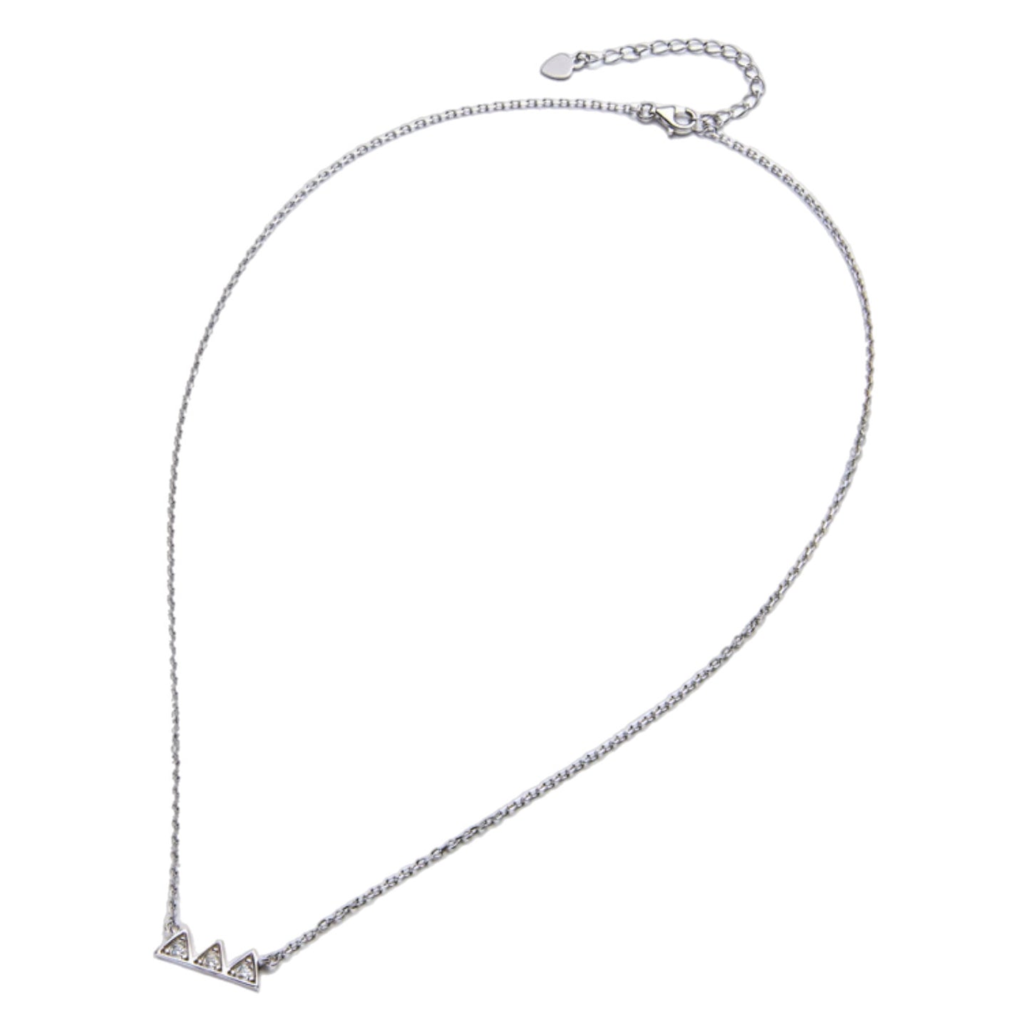 Moissanite Triangle Necklace