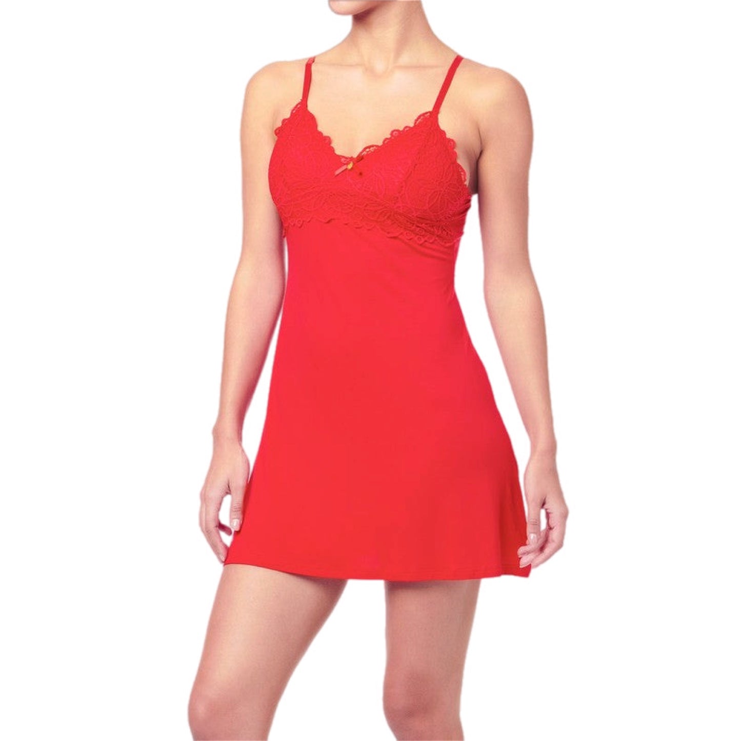 Slumber Party Lace Top Chemise