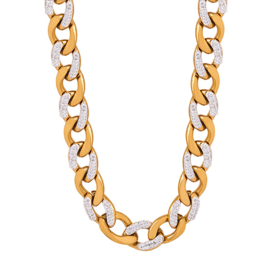 CZ Chunky Chain Necklace