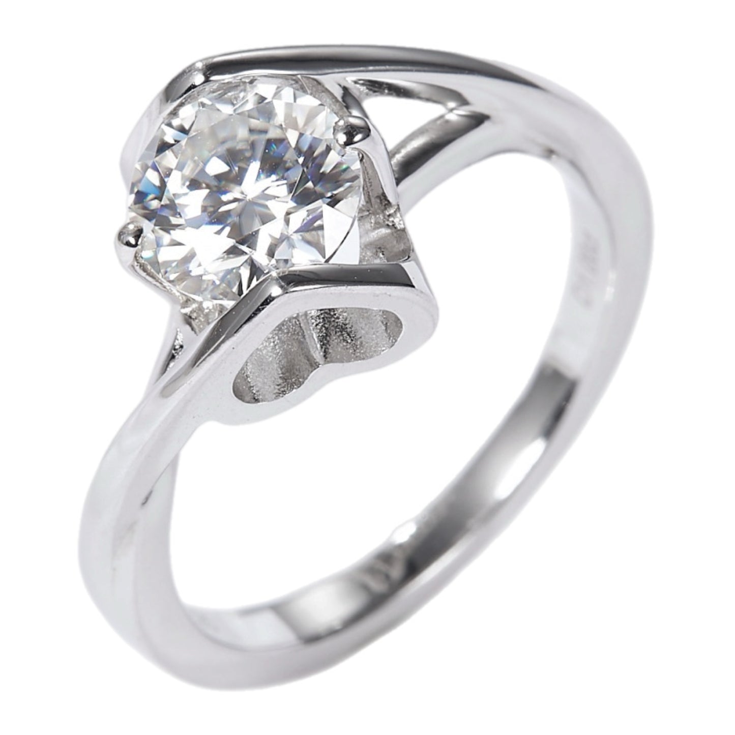 1 Carat Moissanite Ring