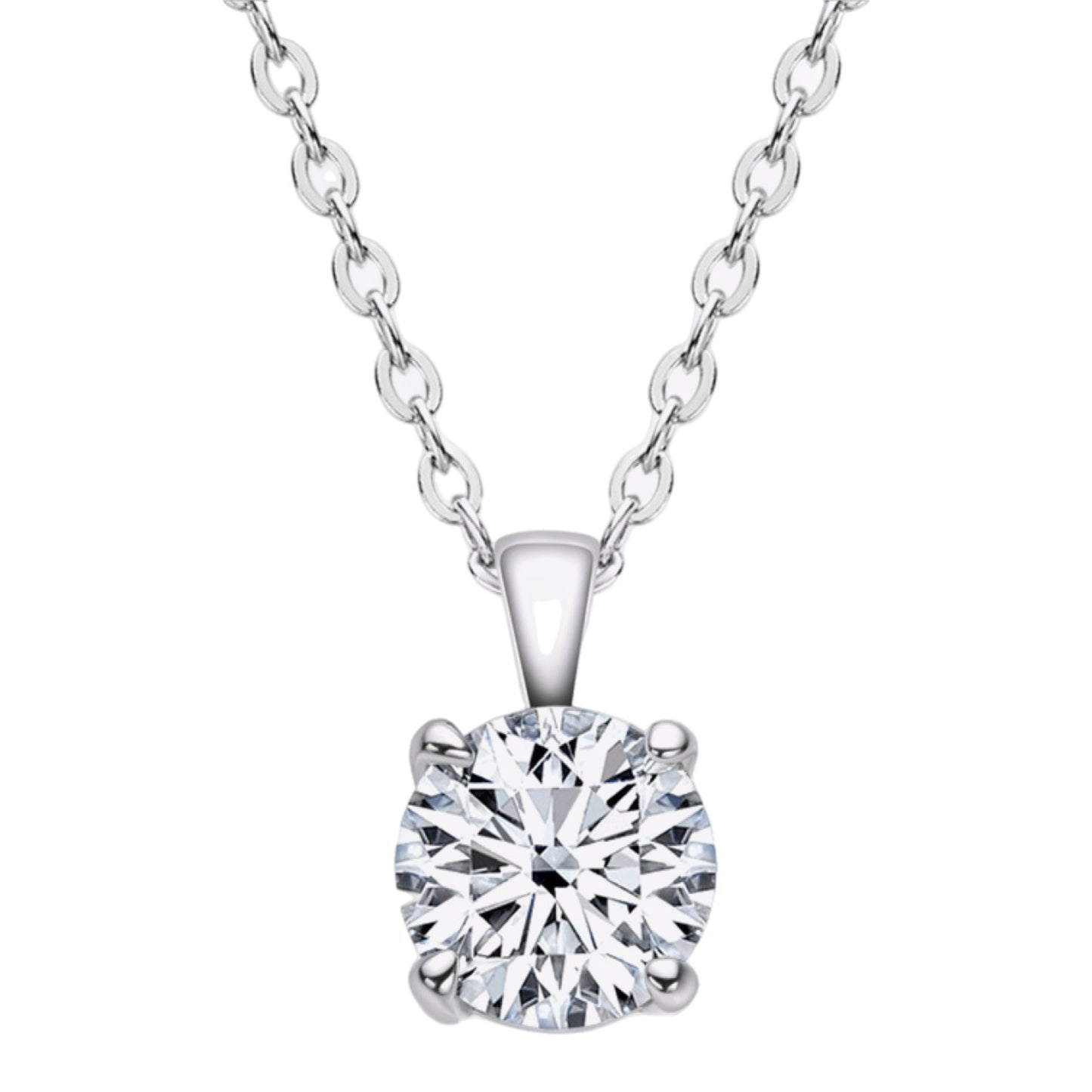 1 Carat Moissanite Necklace