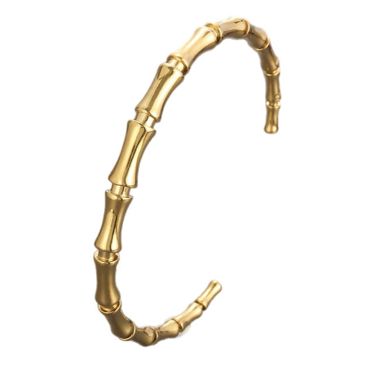 Stainless Steel Bamboo Shape Bracelet