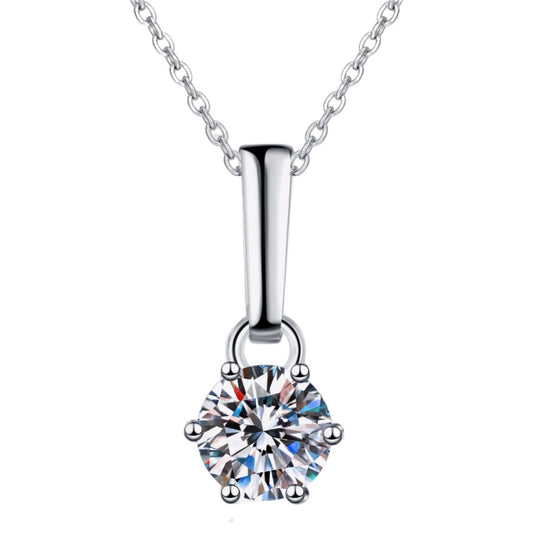 1 Carat Moissanite Chain-Link Necklace