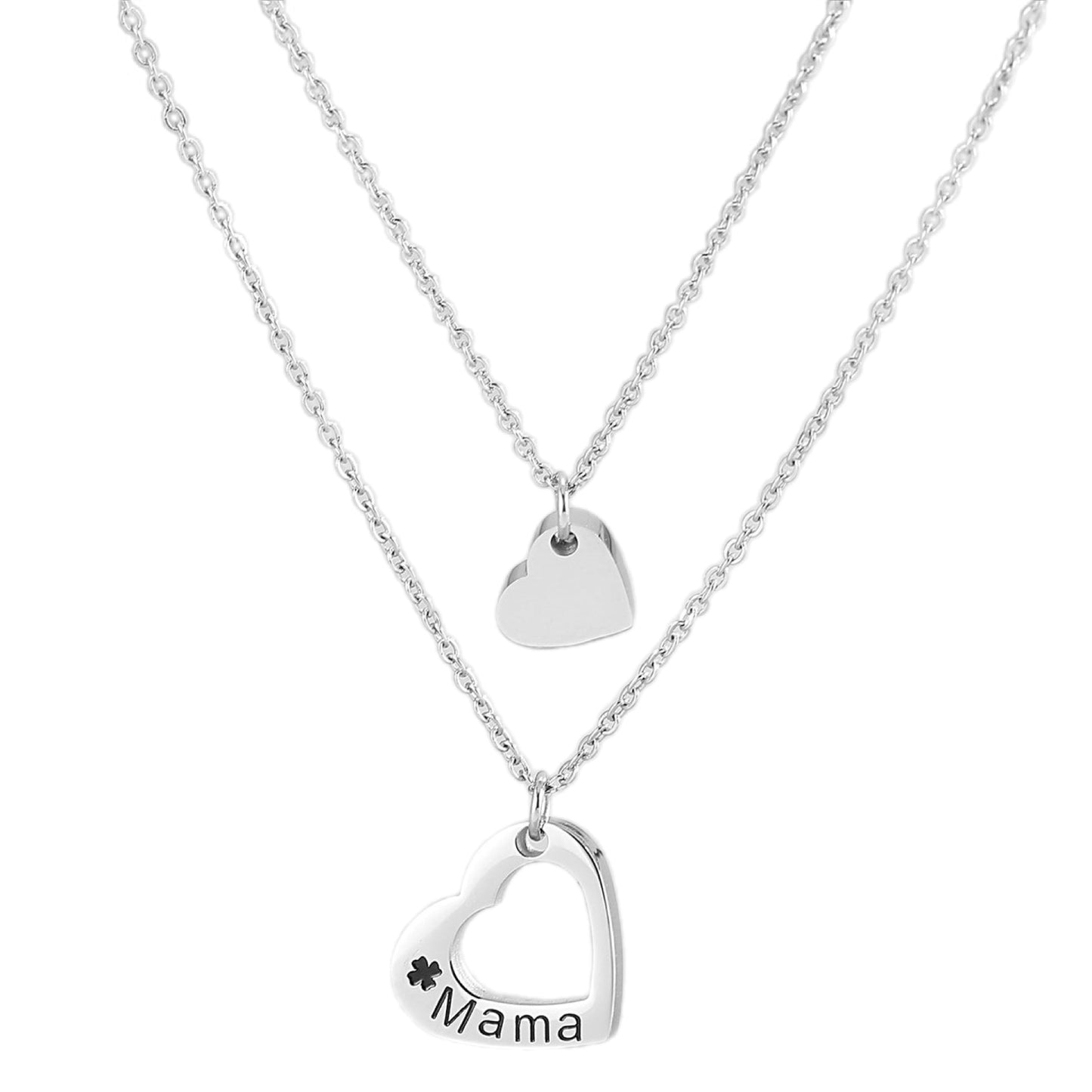 Mother's Embrace Heart Layered Necklace