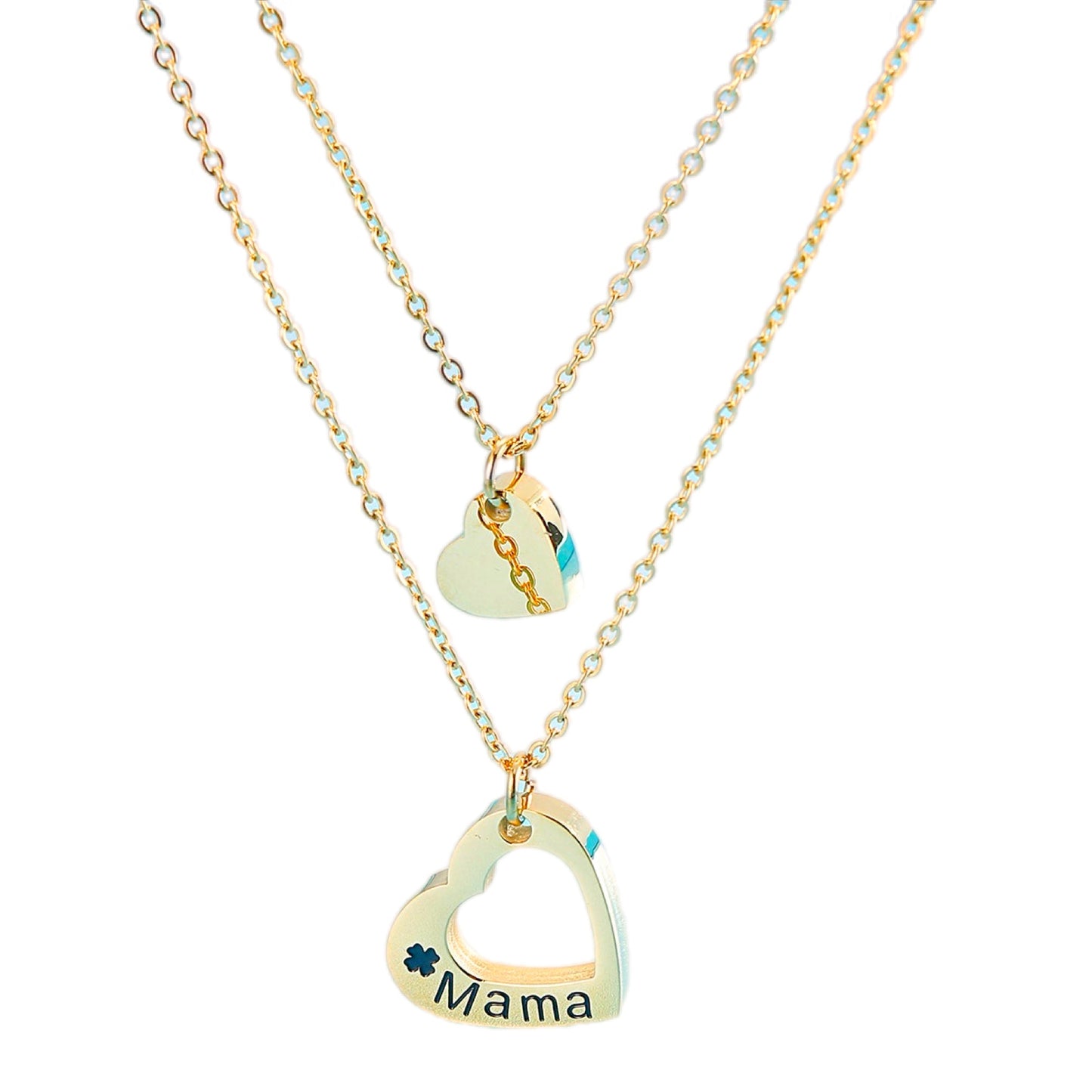 Mother's Embrace Heart Layered Necklace