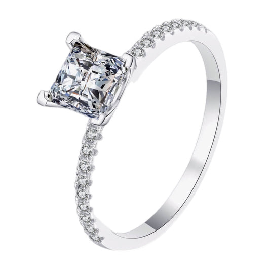 Radiant Promise 2 Carat Moissanite Engagement Ring