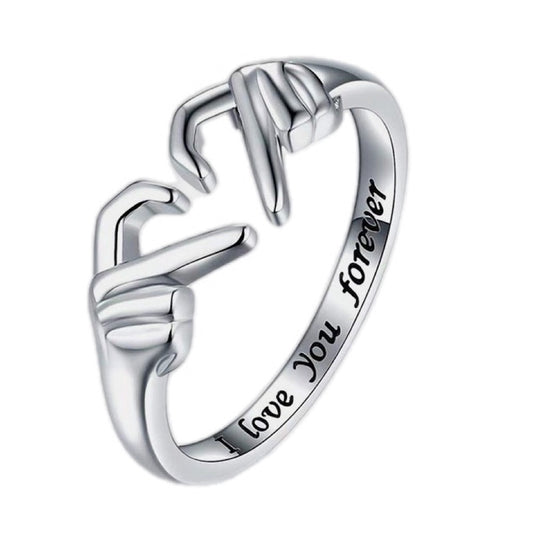 The Eternal Promise Hand Clasp Ring