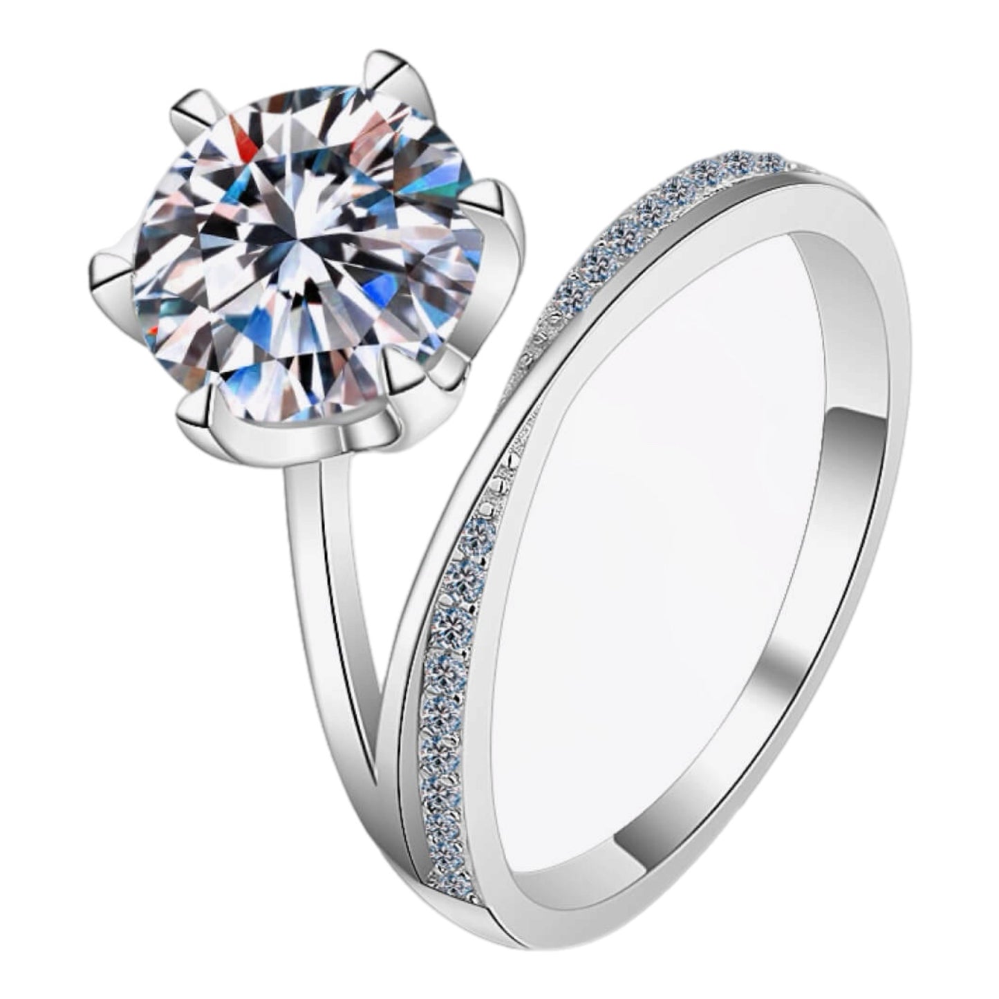 3 Carat Moissanite Ring