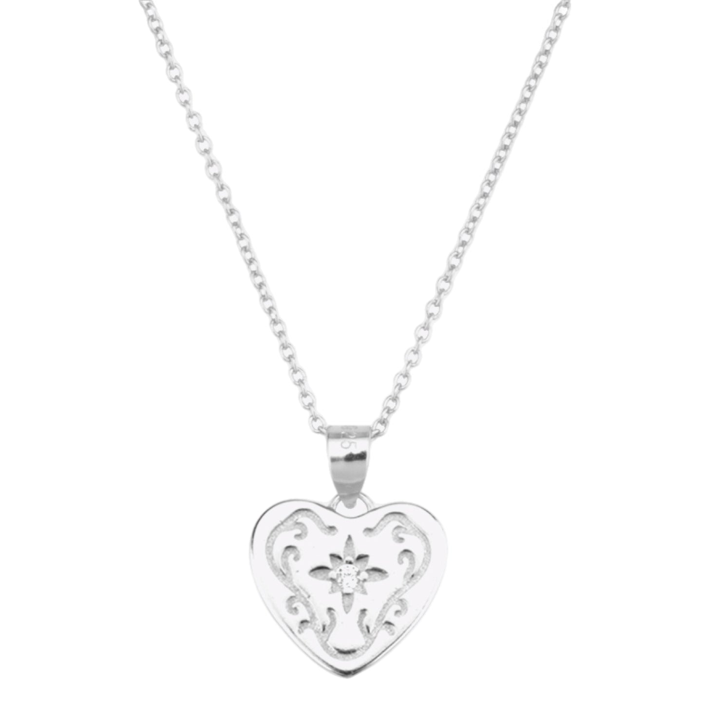 Heart Sterling Silver Necklace