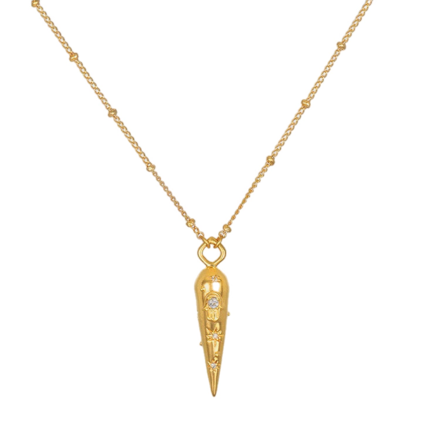 Golden Visionary Pendant Necklace