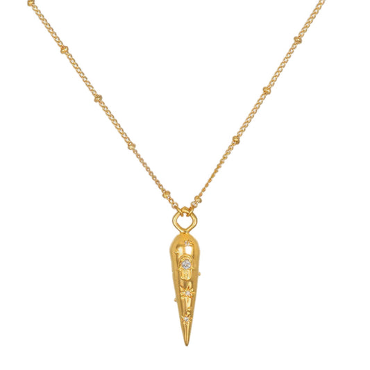 Golden Visionary Pendant Necklace