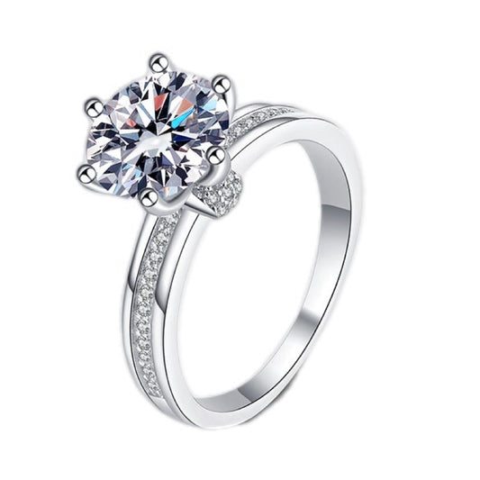 Grand Radiance 3 Carat Moissanite Solitaire Ring