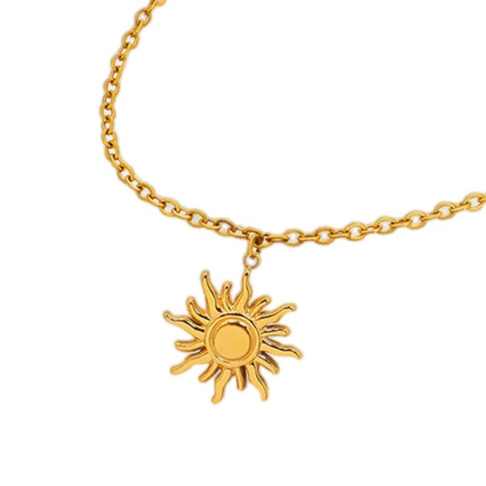 Golden Radiance Sunburst Necklace