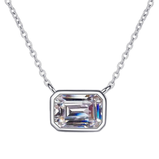 Lustrous Radiance 1 Carat Moissanite Pendant Necklace