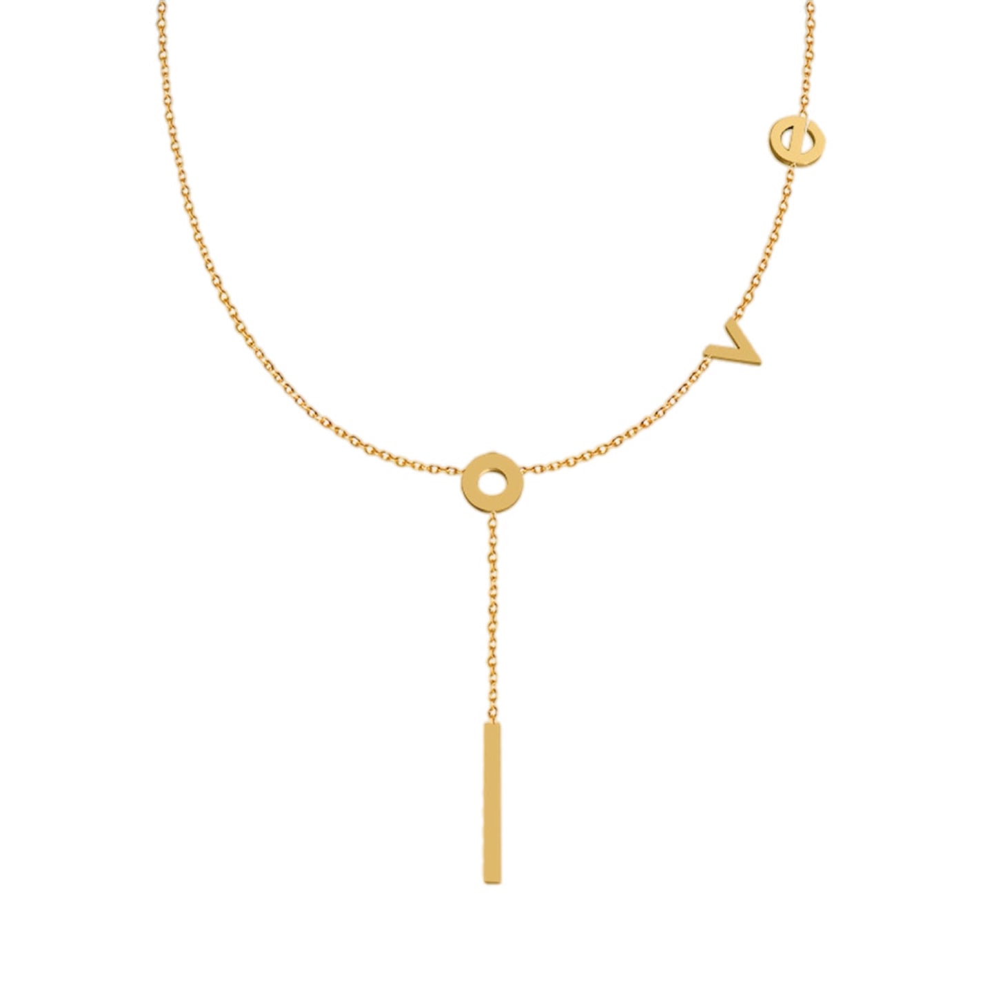 Affectionate Charm Lariat Necklace