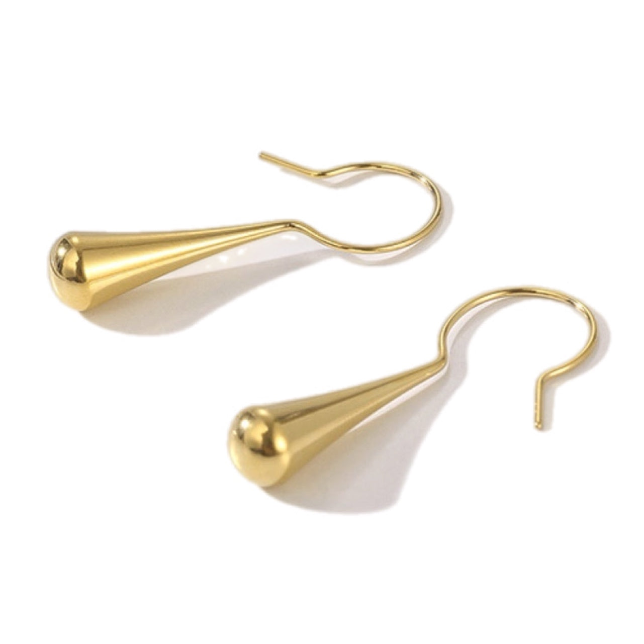 Sleek Geometric Droplet Earrings