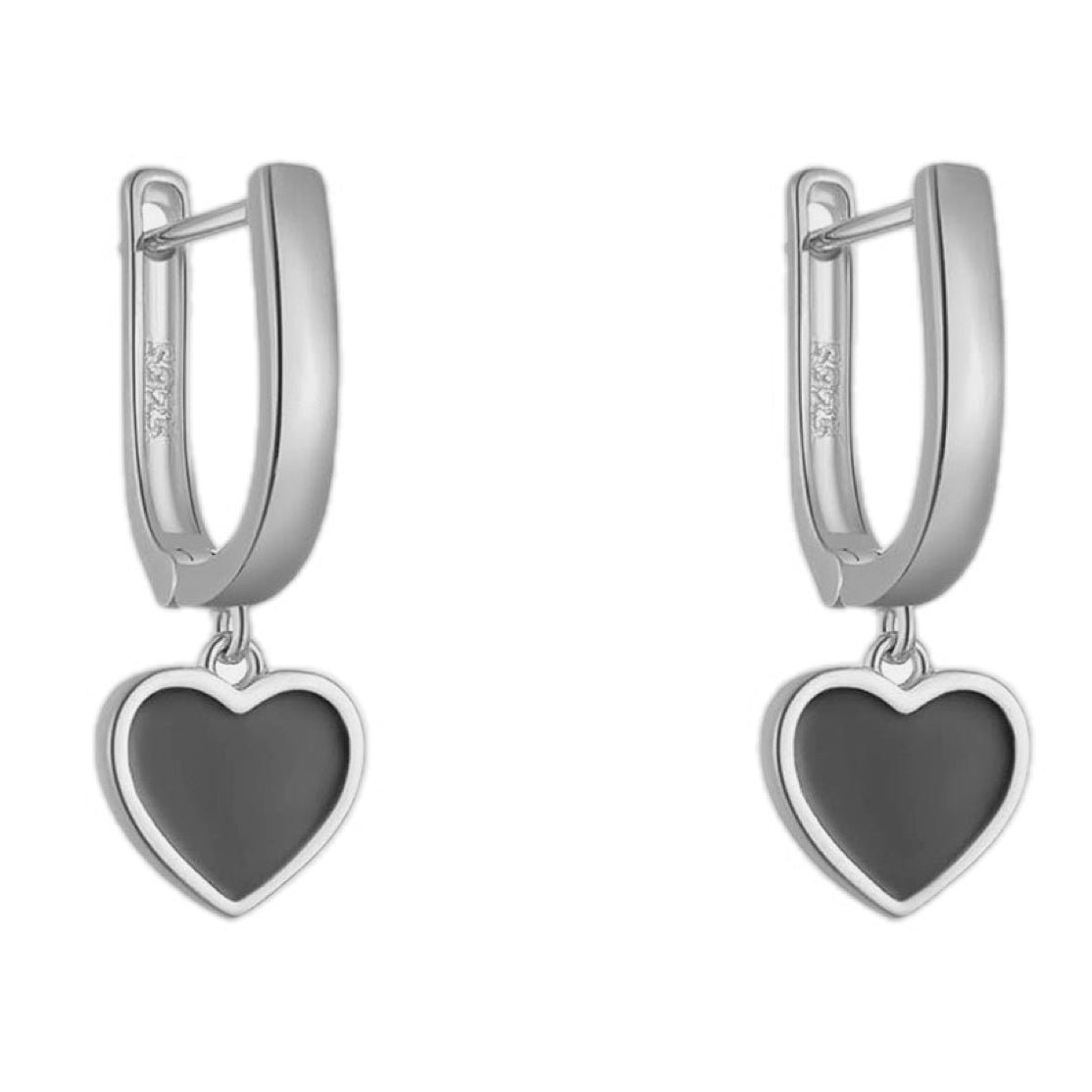 Golden Embrace Heart Drop Hoops