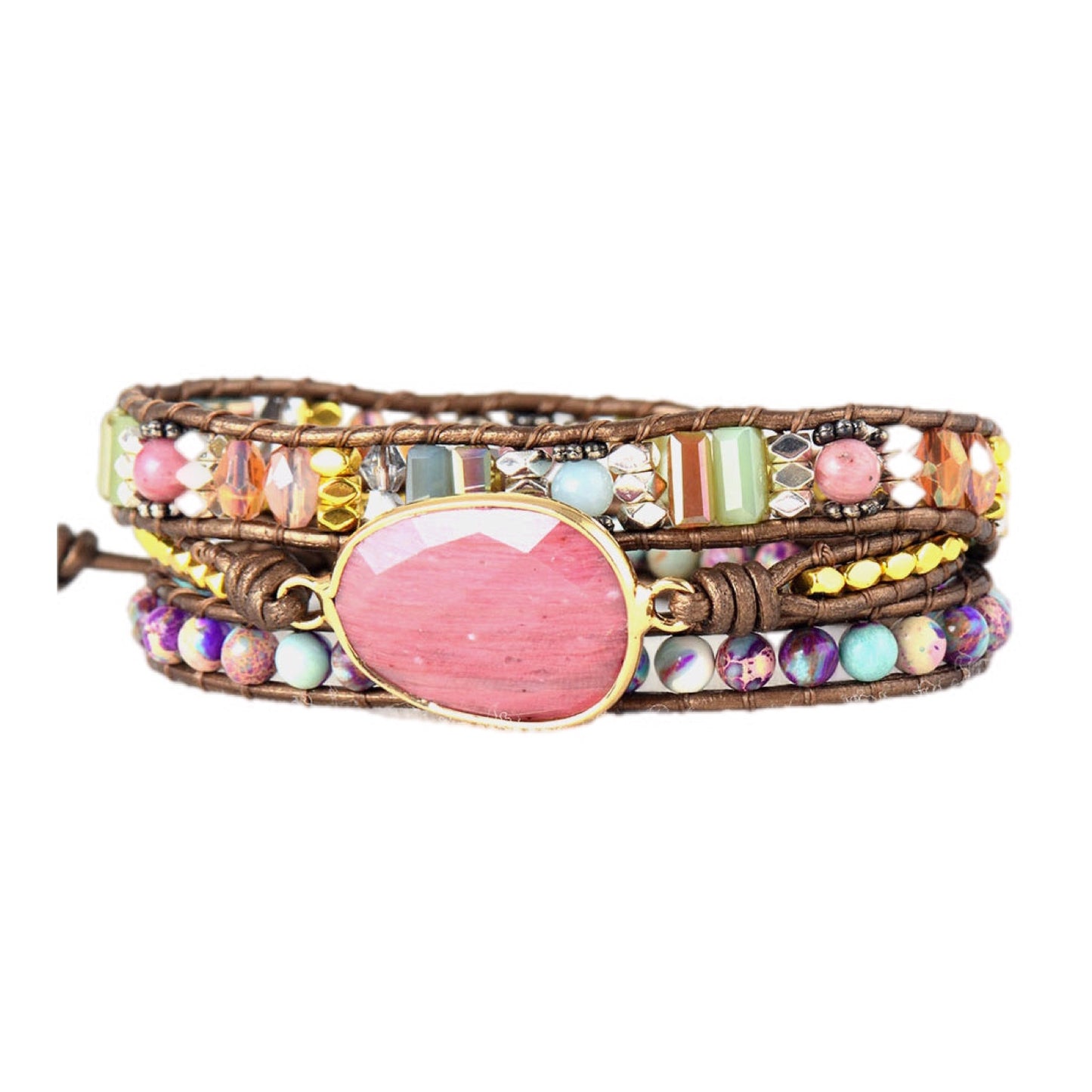 Bohemian Rhapsody Gemstone Wrap Bracelet