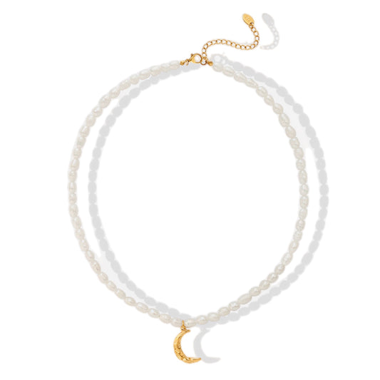 Lunar Pearl Elegance Necklace