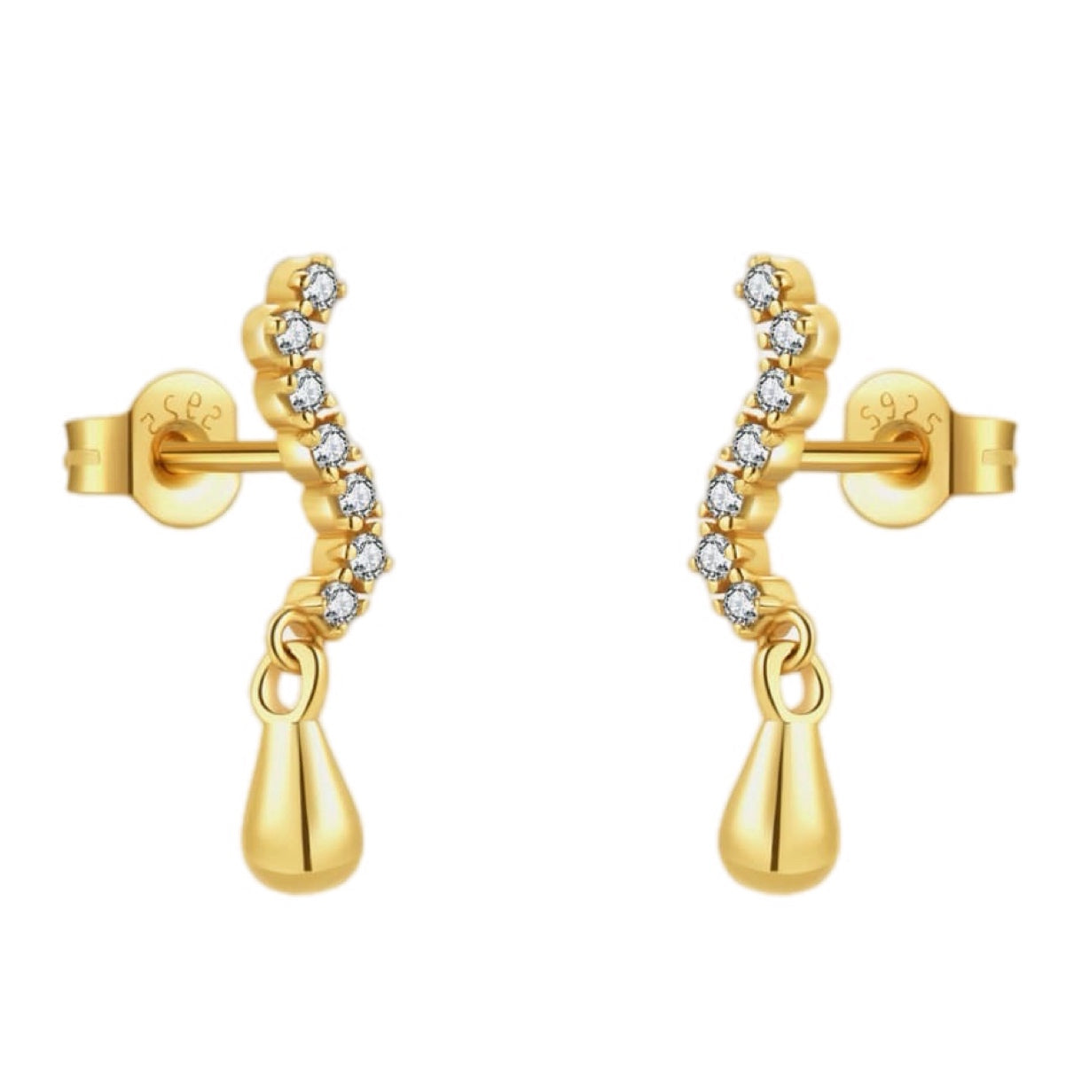 Glistening Cascade Drop Earrings