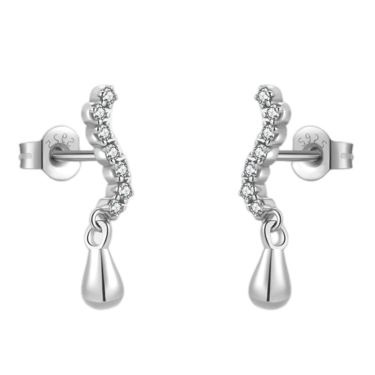 Glistening Cascade Drop Earrings