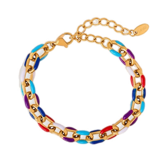 Vivid Chroma Chain Bracelet