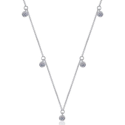 Moissanite Droplets Y-Necklace