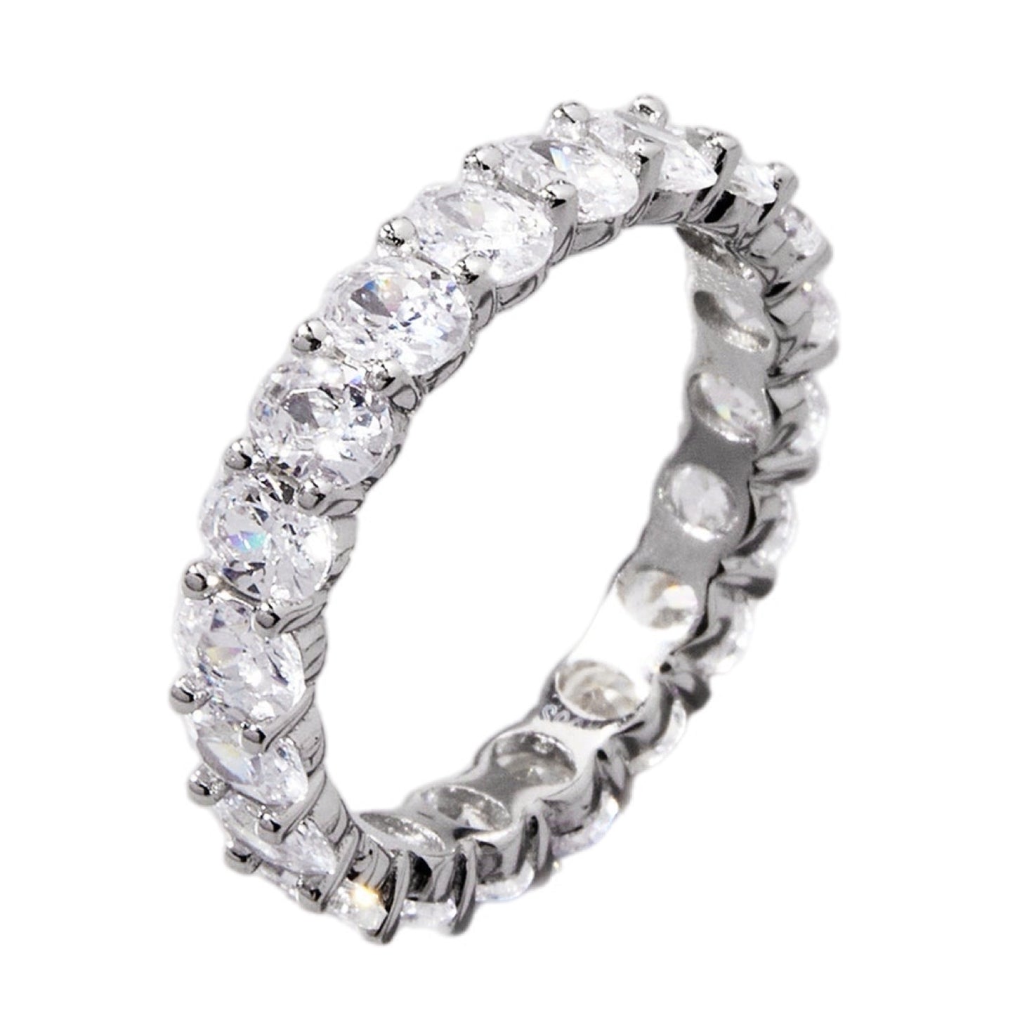 Sterling Zirconia Eternity Band