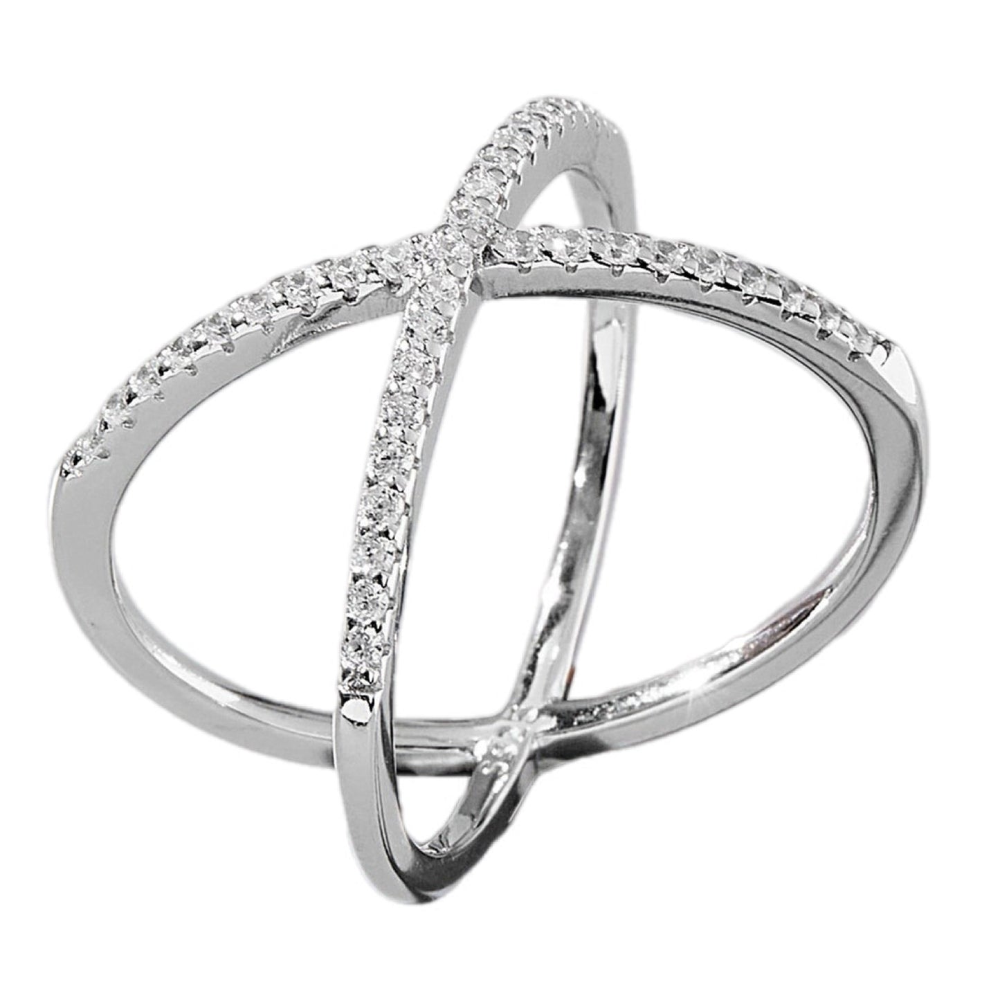 Infinity Shimmer Zircon Ring