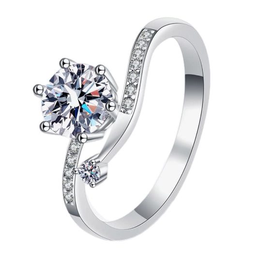 Celestial Brilliance 1 Carat Moissanite Solitaire Ring