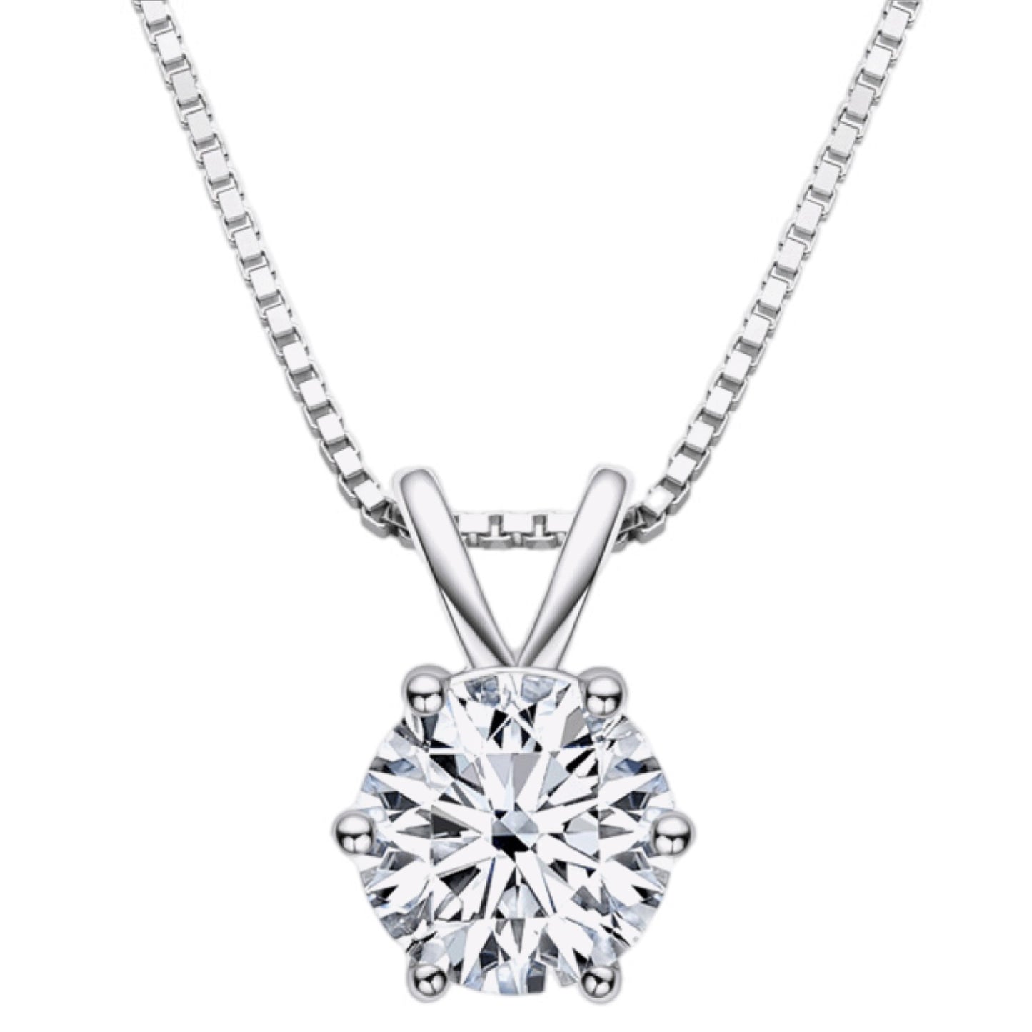 Luminous Grace Moissanite Pendant Necklace