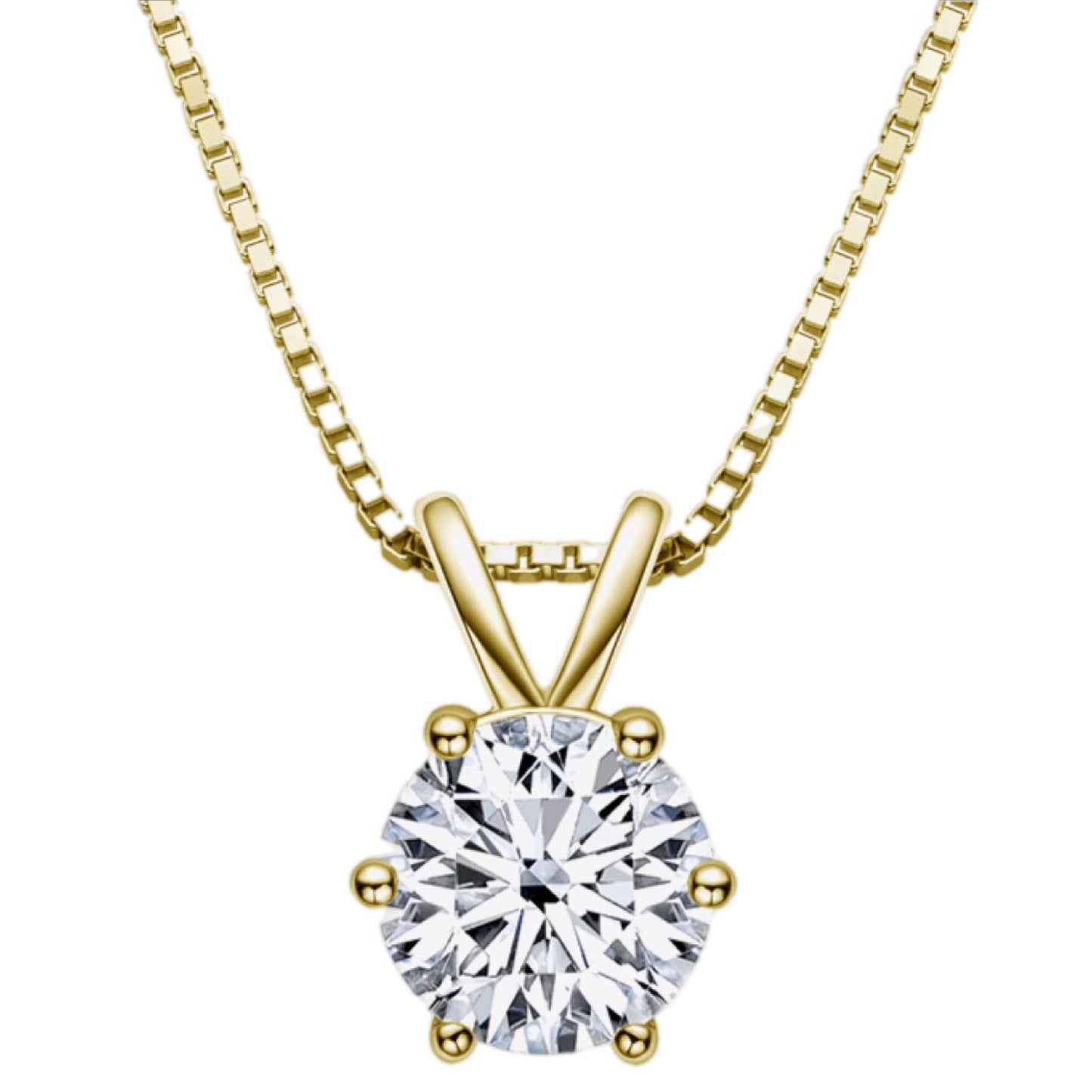 Luminous Grace Moissanite Pendant Necklace