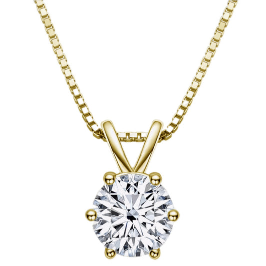 Luminous Grace Moissanite Pendant Necklace