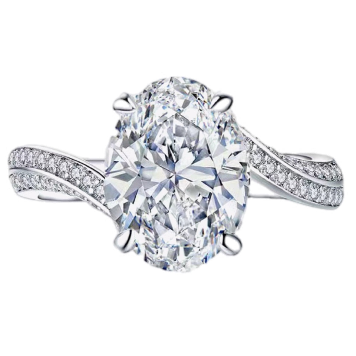 Celestial Embrace 3 Carat Moissanite Ring