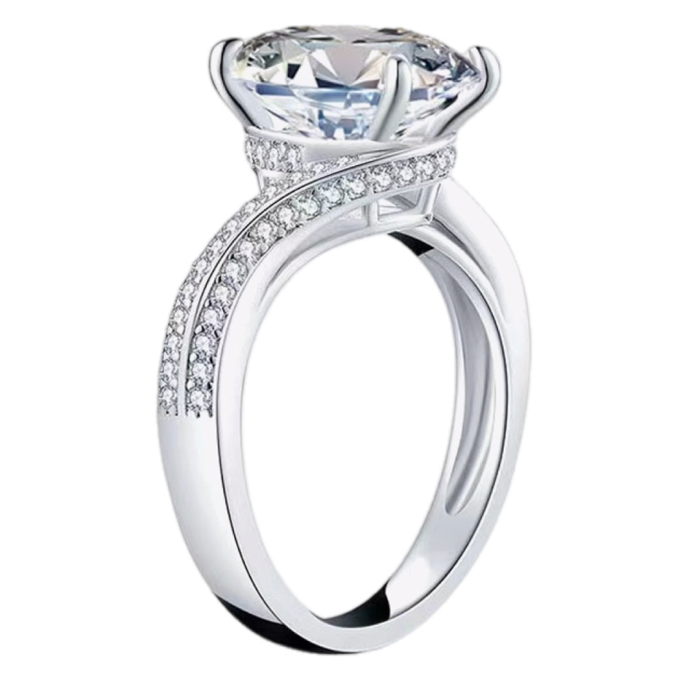 Celestial Embrace 3 Carat Moissanite Ring