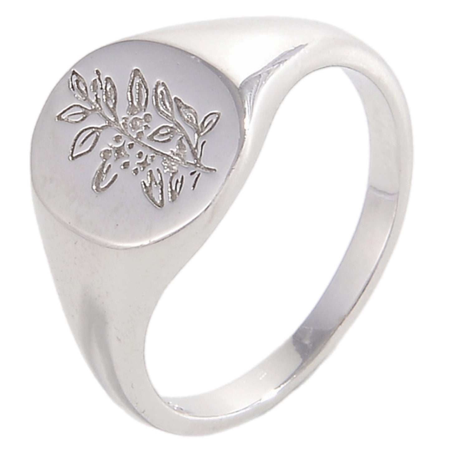 Heritage Botanica Silver Signet Ring