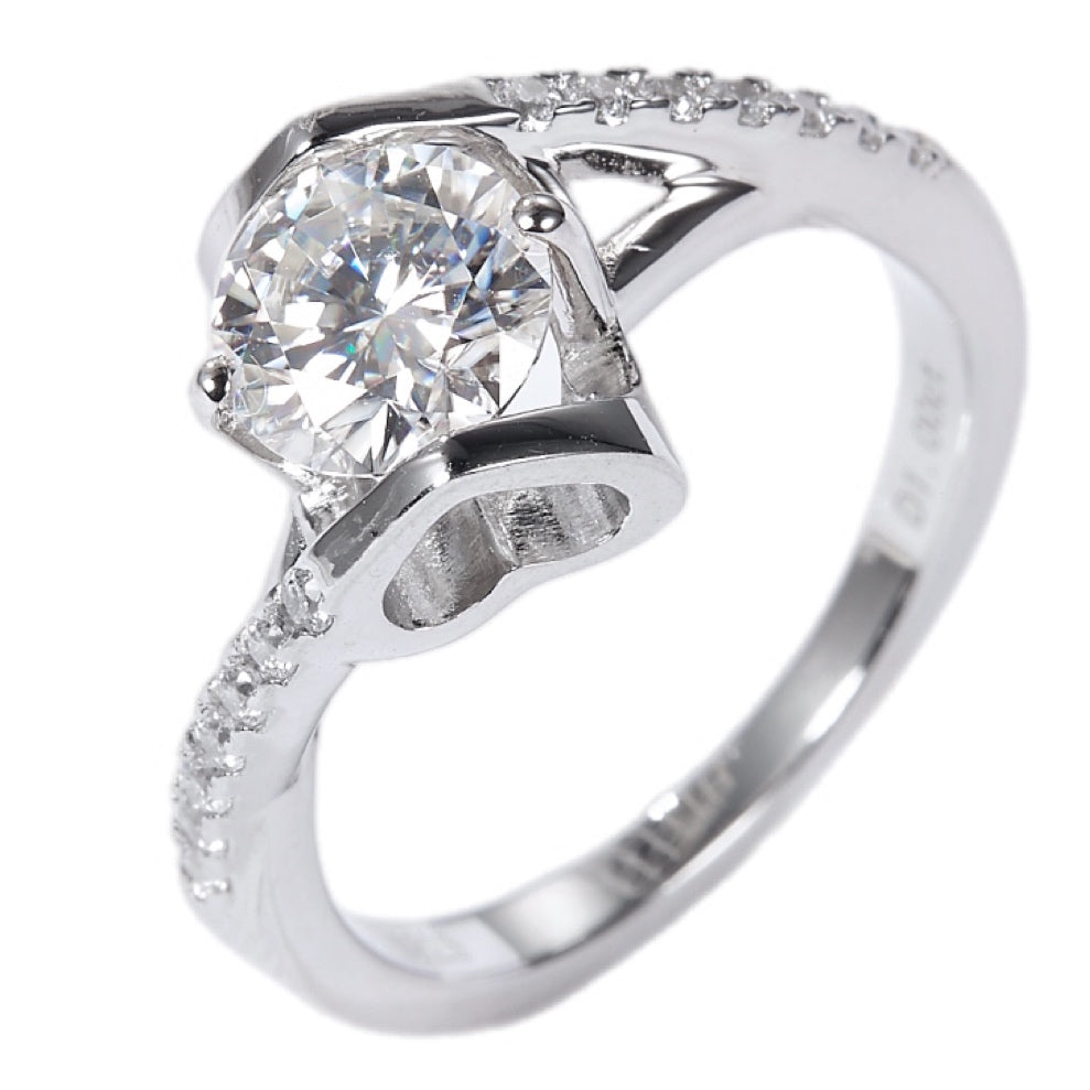 Eternal Radiance Moissanite Engagement Ring