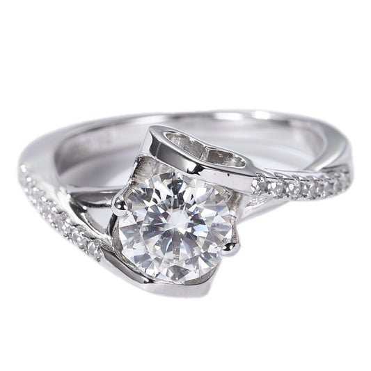 Eternal Radiance Moissanite Engagement Ring