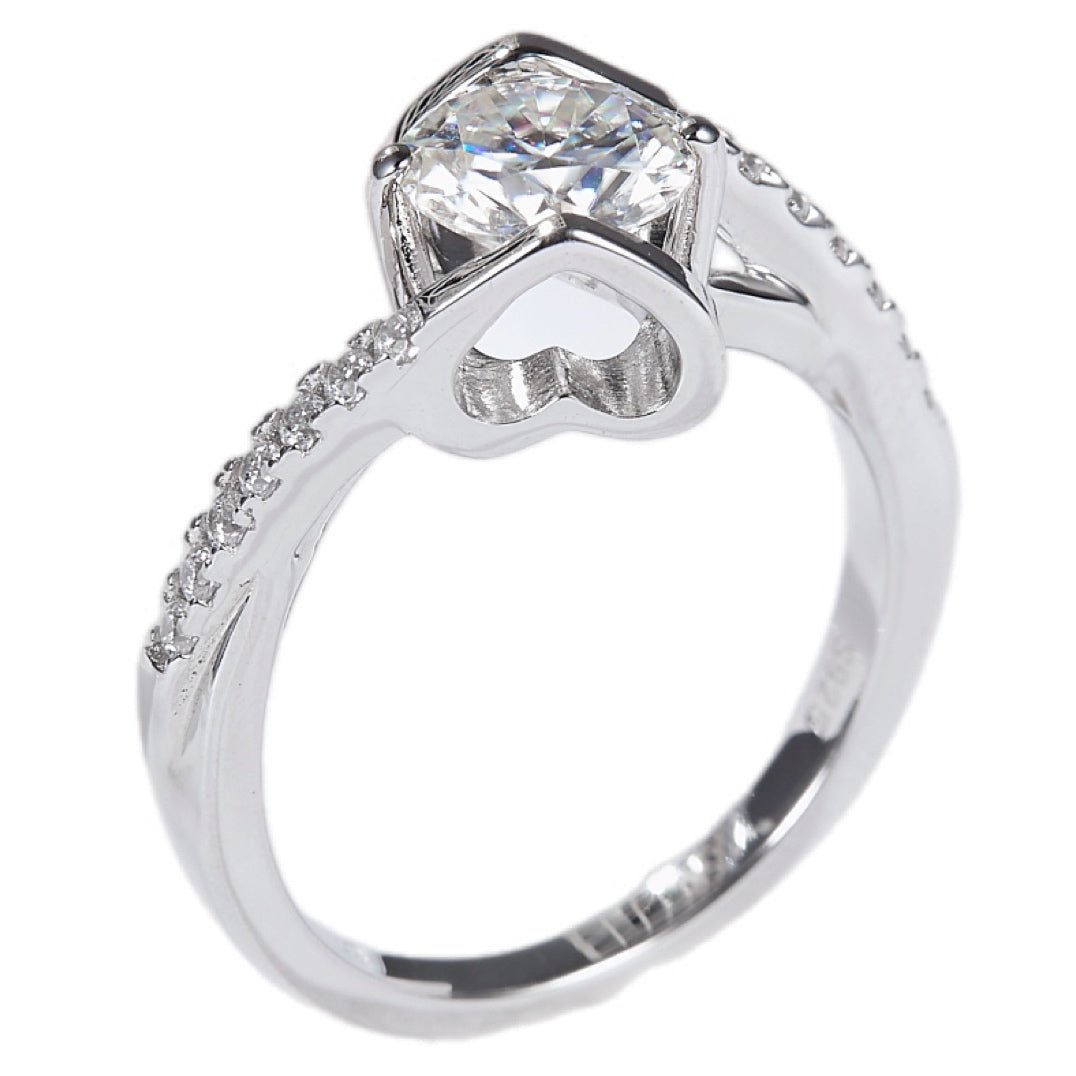 Eternal Radiance Moissanite Engagement Ring