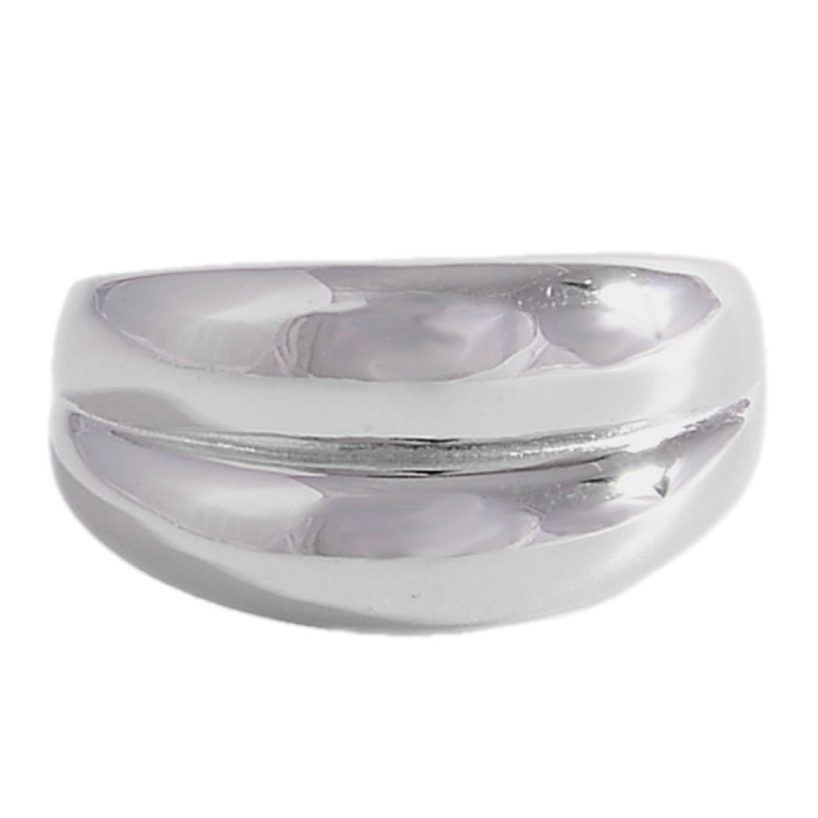 Silversmith's Swirl Bulging Band