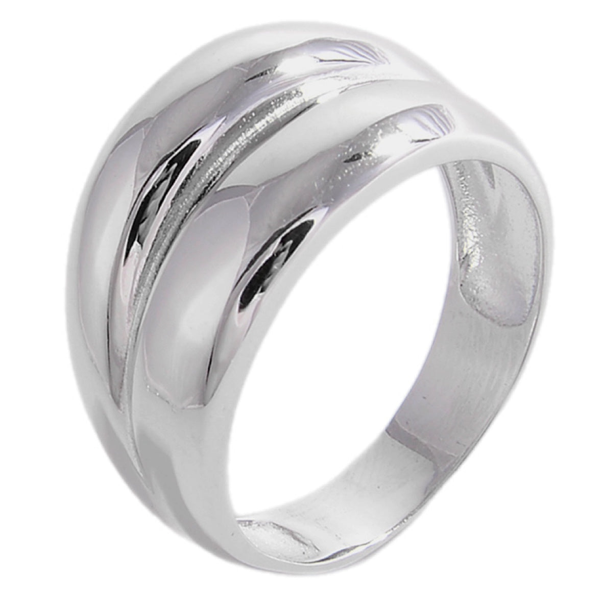 Silversmith's Swirl Bulging Band