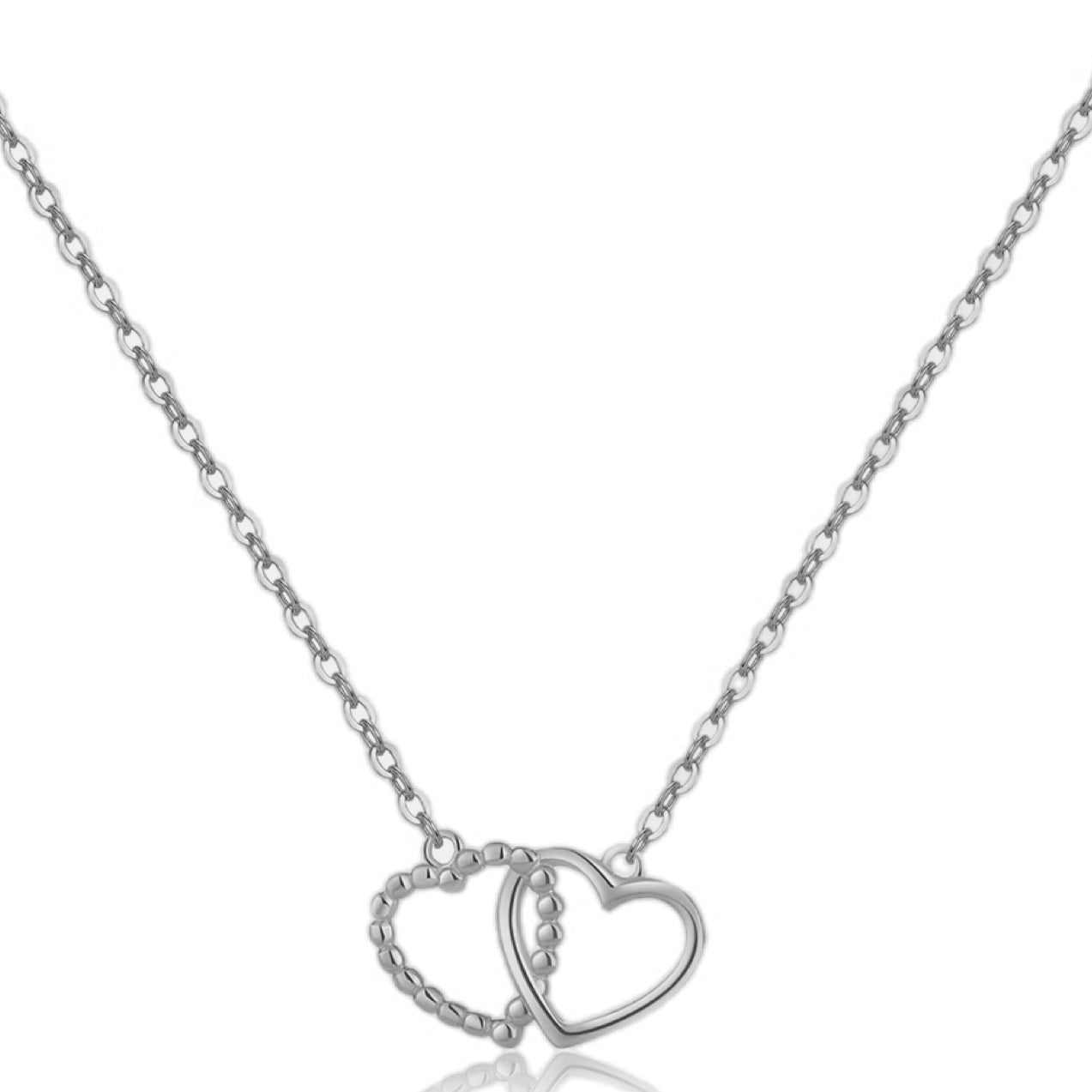 Infinite Love Sterling Silver Heart Necklace