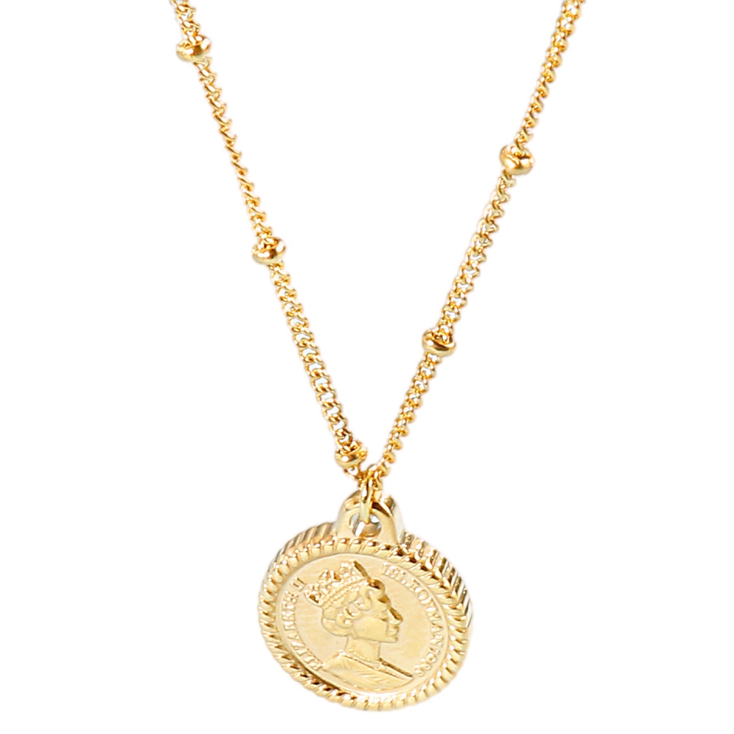 Regal Heirloom Coin Pendant Necklace